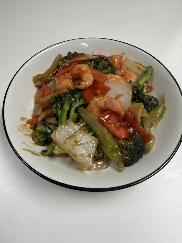 133. Shrimp w. Mixed Vegetables