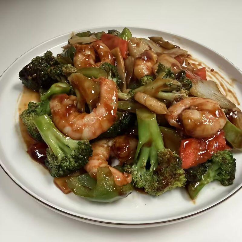 H12. Shrimp & Scallops in Garlic Sauce